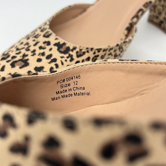 Journee Collection Roslynn Leopard Platform High Block Heel Ankle Strap 12M - Picture 11 of 15